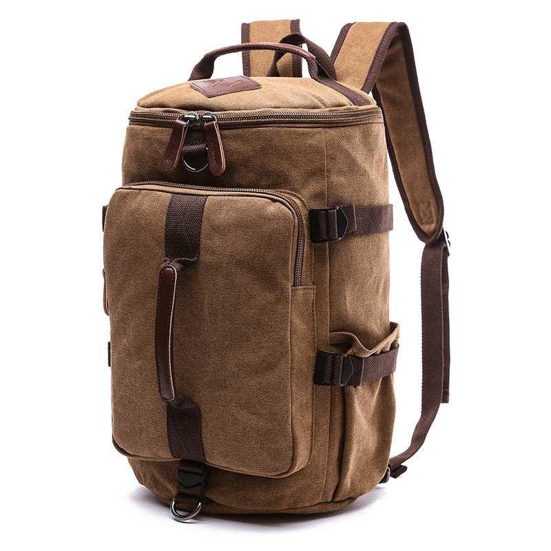 cylinder canvas backpack, view 10 - MRSLM