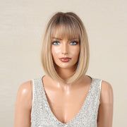 Women's bob wig with full bangs, view 7 - MRSLM