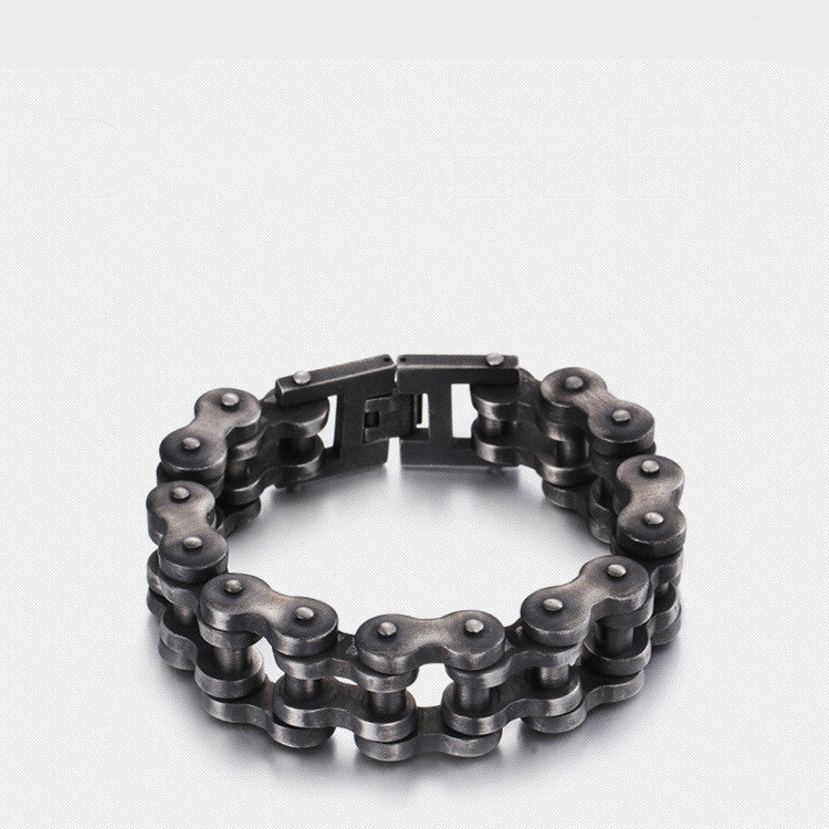 men's titanium steel bicycle chain bracelet - MRSLM