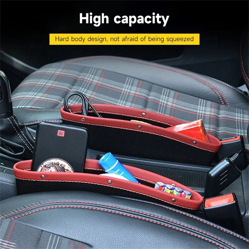 PU leather car seat gap organizer, view 8 - MRSLM