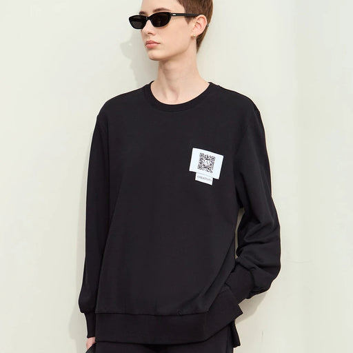 minimalist sporty o-neck sweatshirt - MRSLM