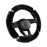 suede fur diamond steering wheel cover, view 9 - MRSLM