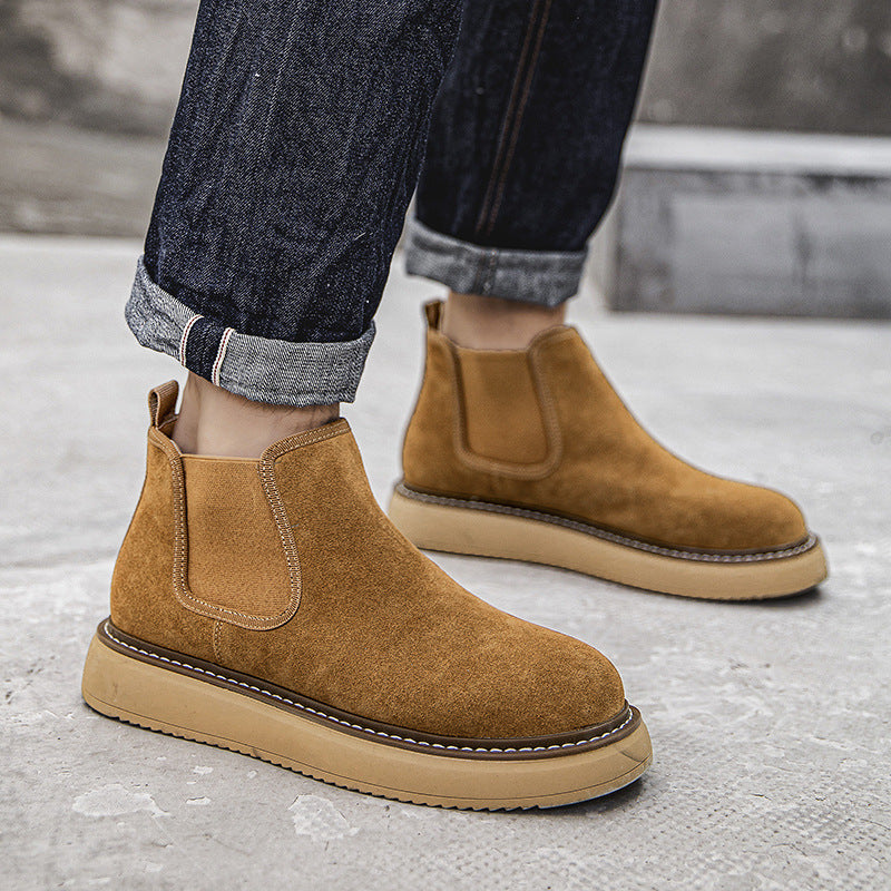 leather chelsea boots, view 4 - MRSLM
