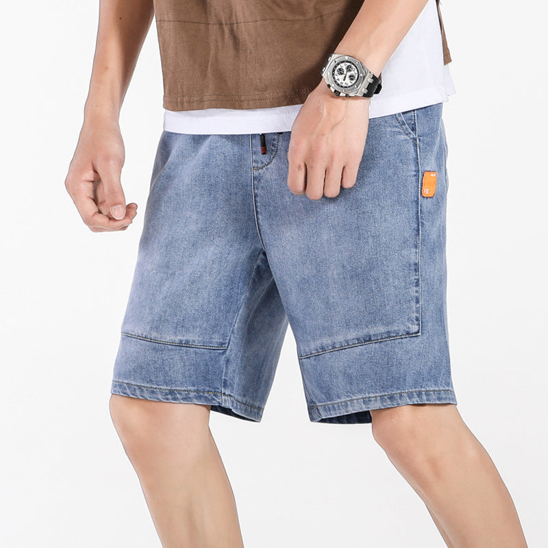 Summer Denim Cargo Pants Shorts Loose Plus Size