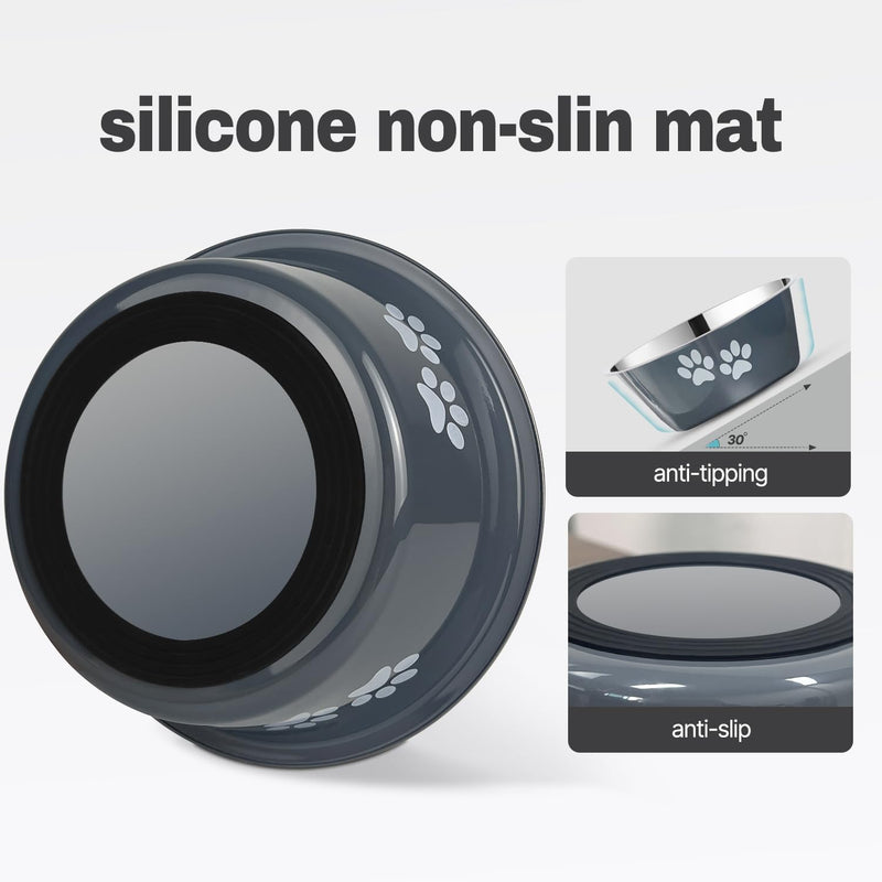 non-slip stainless steel dog bowls, view 7 - MRSLM