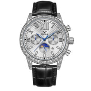 Men's automatic mechanical leather watch, business, view 8 - MRSLM
