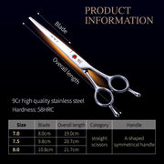 professional pet grooming scissors, view 11 - MRSLM