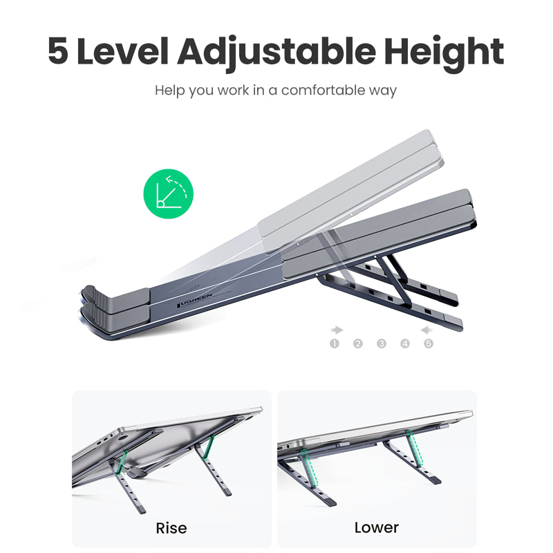 adjustable laptop stand, view 9 - MRSLM