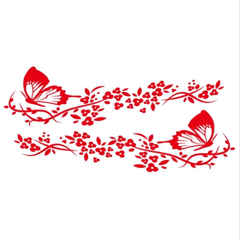 reflective butterfly car decal, view 3 - MRSLM