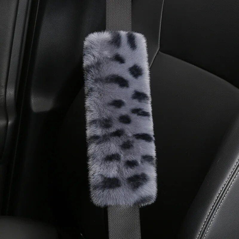 leopard print seat belt shoulder pad, view 10 - MRSLM