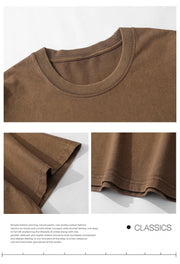 men's washed look cotton T-shirt, view 5 - MRSLM