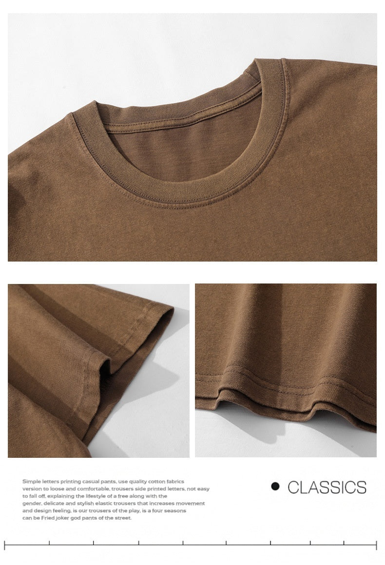 men's washed look cotton T-shirt, view 5 - MRSLM