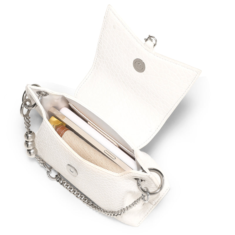 white butterfly wing crossbody bag, view 6 - MRSLM