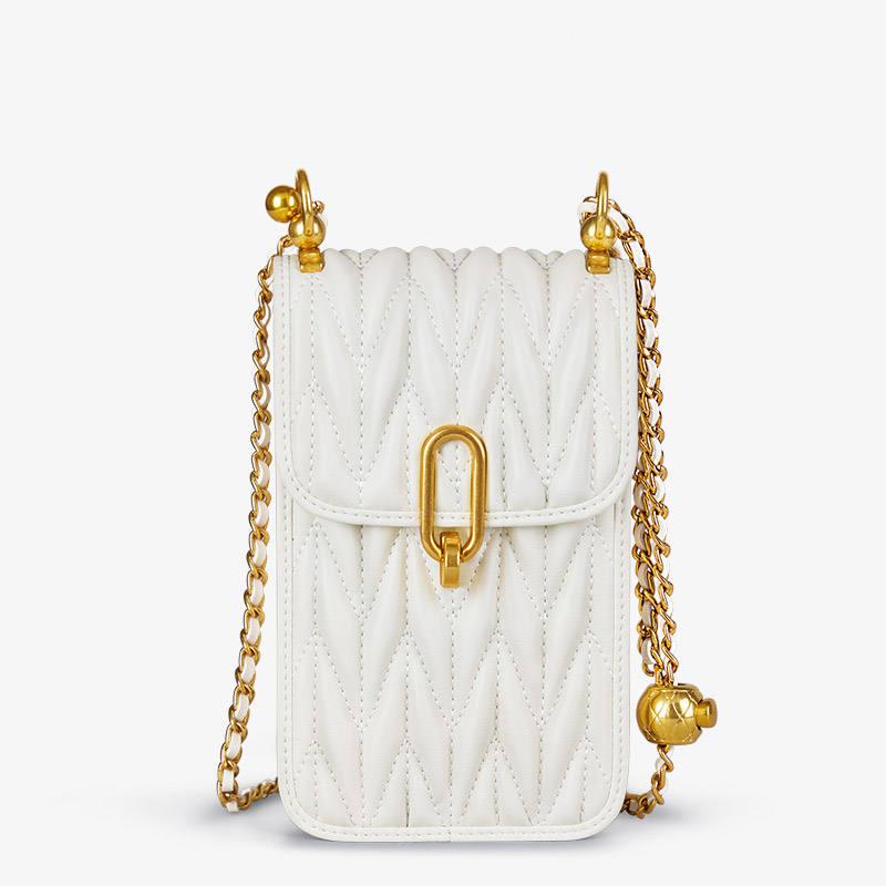 leather crossbody shoulder bag, view 2 - MRSLM