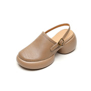 round toe platform heels, view 16 - MRSLM