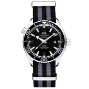 men's automatic mechanical canvas strap watch, view 8 - MRSLM