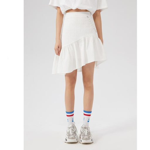 jacquard swallowtail half skirt shorts, view 3 - MRSLM