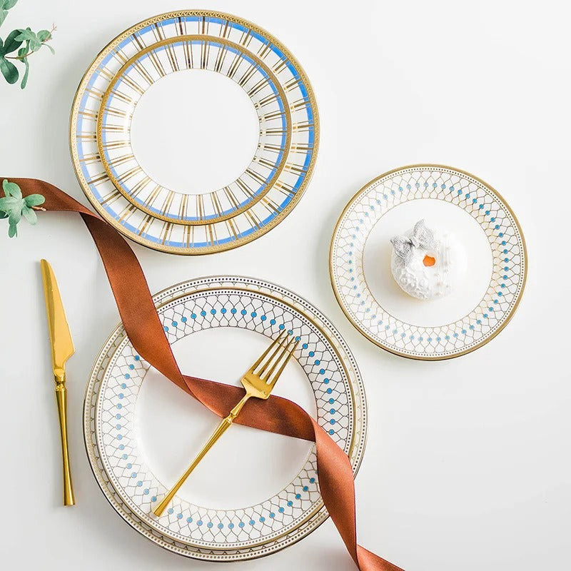 nordic bone china plate set, view 11 - MRSLM