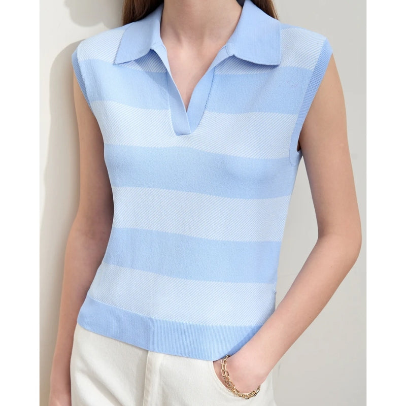 sleeveless knit sweater, view 10 - MRSLM