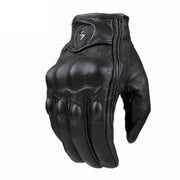 Sheepskin leather touchscreen riding gloves, view 2 - MRSLM