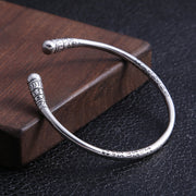 silver hoop stick bangle, view 2 - MRSLM