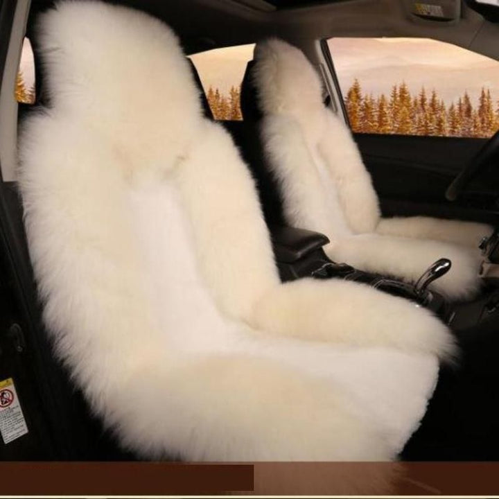 Luxurious Winter Wool Car Seat Cushion for Cold Seasons