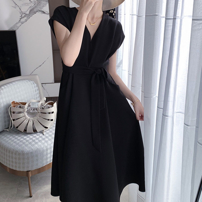 High waist A-line summer dress, view 7 - MRSLM