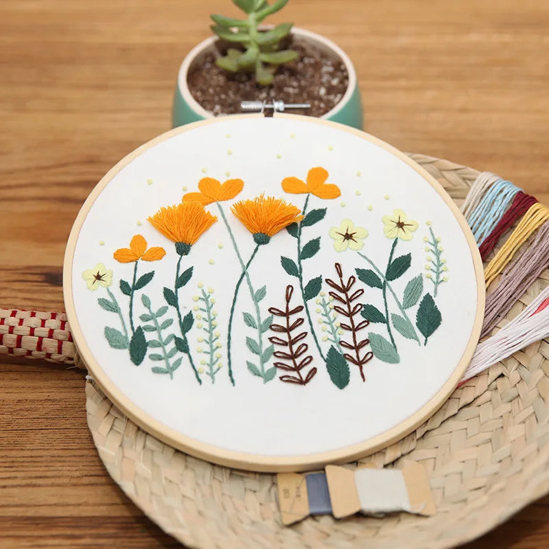Sweet osmanthus embroidery kit, view 3 - MRSLM