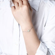 sun flower 925 silver bracelet, view 3 - MRSLM