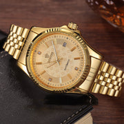 gold tourbillon-style business watch, view 4 - MRSLM