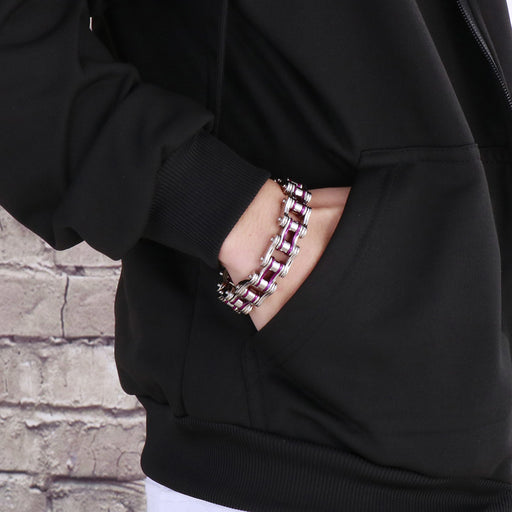 bicycle chain titanium steel bracelet - MRSLM