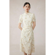 floral embroidered cheongsam dress, view 2 - MRSLM