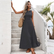 retro backless polka dot dress, view 5 - MRSLM