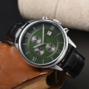 casual leather belt quartz watch, view 11 - MRSLM