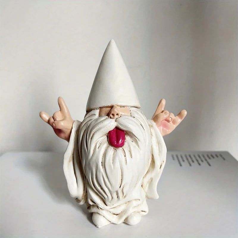 rocker gnome garden statue, view 5 - MRSLM