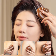 air cushion sandalwood massage comb, view 4 - MRSLM
