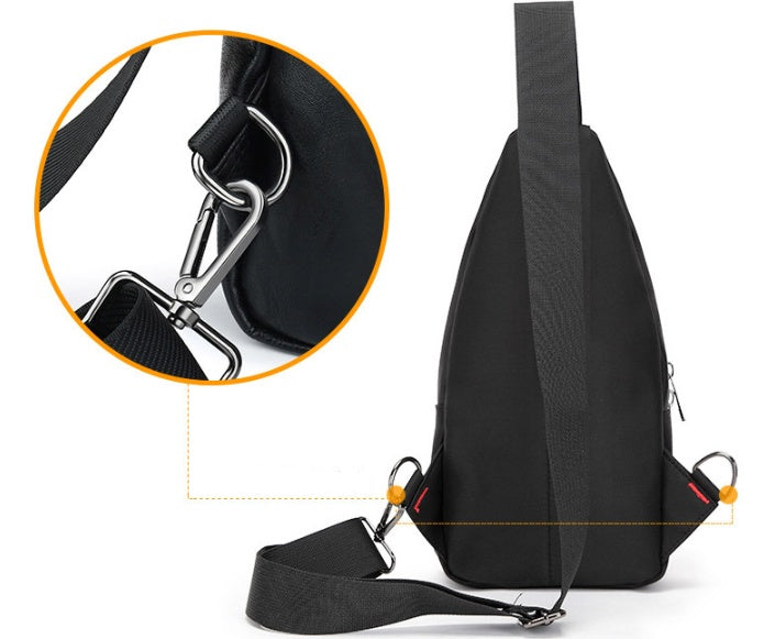 Men's nylon chest bag, view 3 - MRSLM
