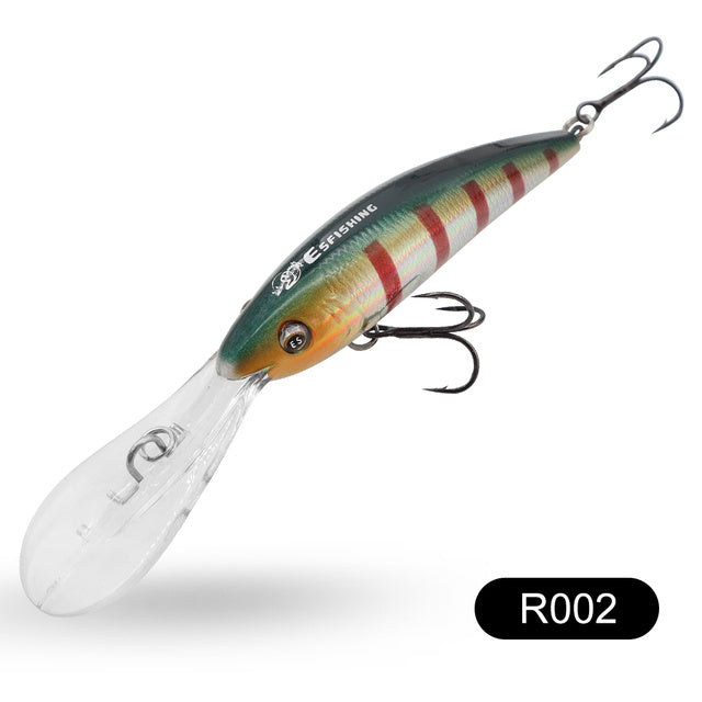 floating hard bait fishing lure, view 5 - MRSLM