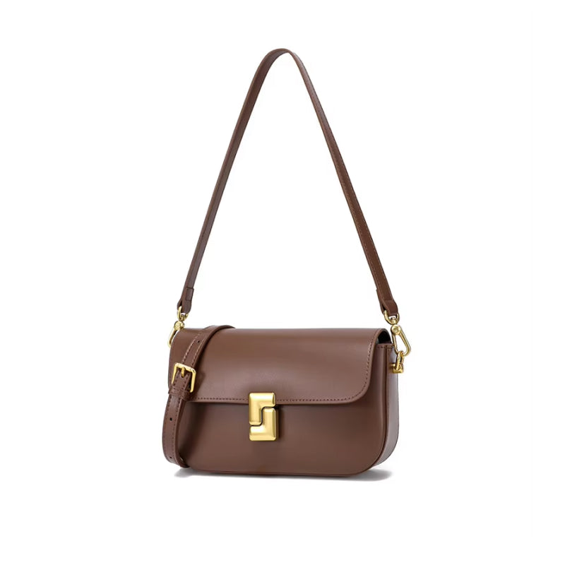 genuine leather minimalist small square bag, view 11 - MRSLM