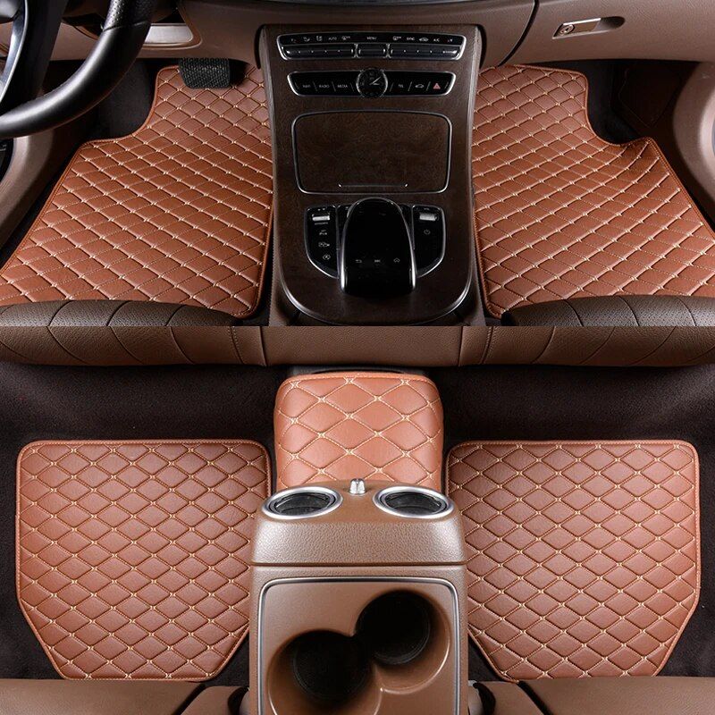 Universal leather car floor mats, view 8 - MRSLM