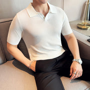 V-neck lapel polo shirt - MRSLM