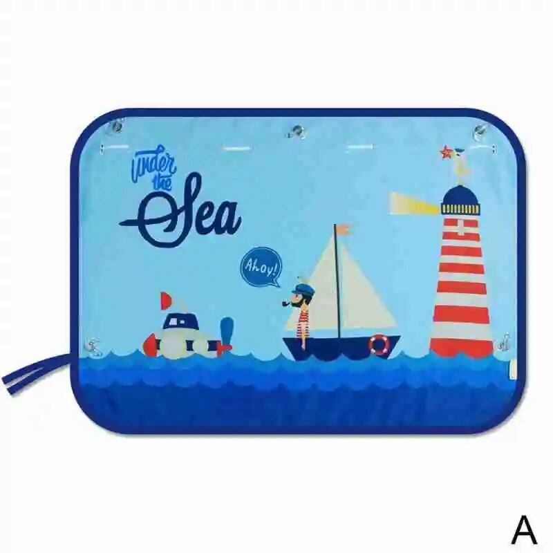 cartoon rear window sunshade, view 2 - MRSLM