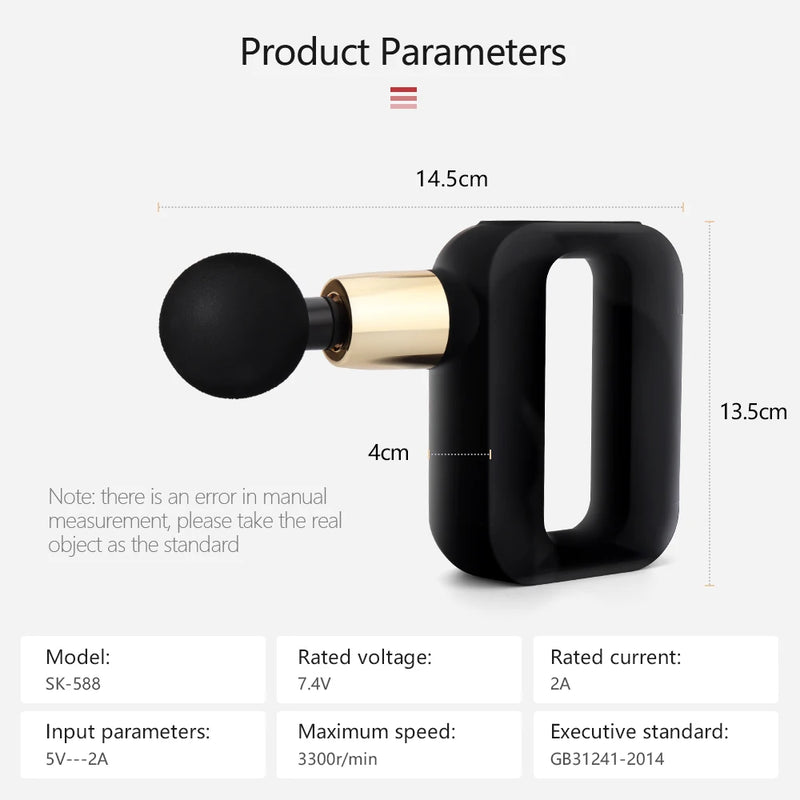 portable mini massage gun, view 9 - MRSLM