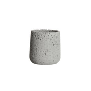 nordic perforated cement bonsai flower pot, view 3 - MRSLM