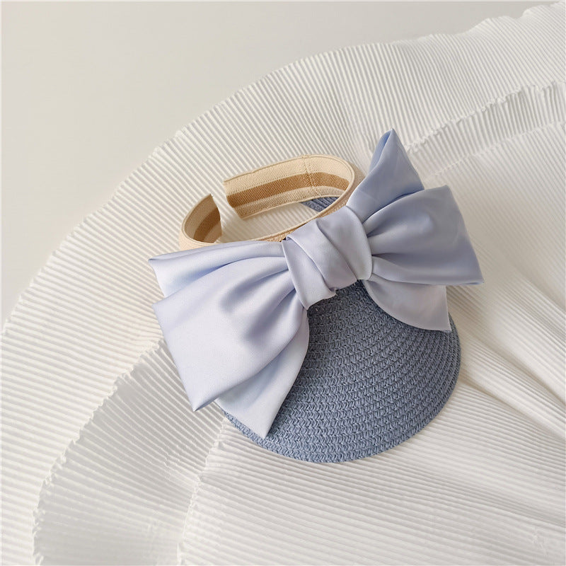 open top straw sun hat, view 3 - MRSLM