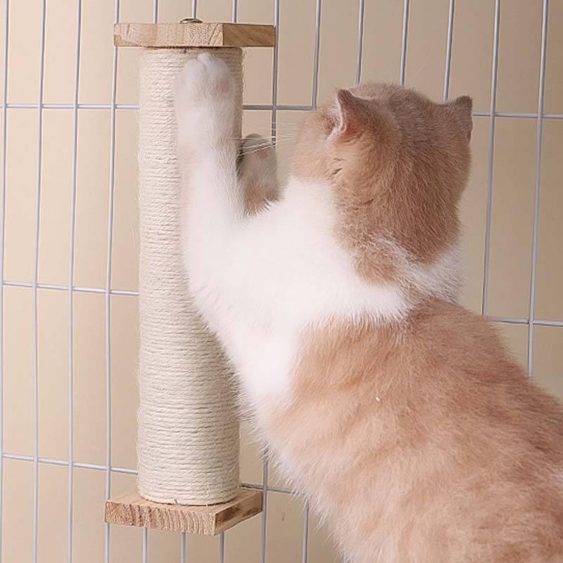 wood wall-mounted cat scratcher - MRSLM