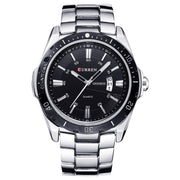 men's steel band quartz business watch, view 4 - MRSLM