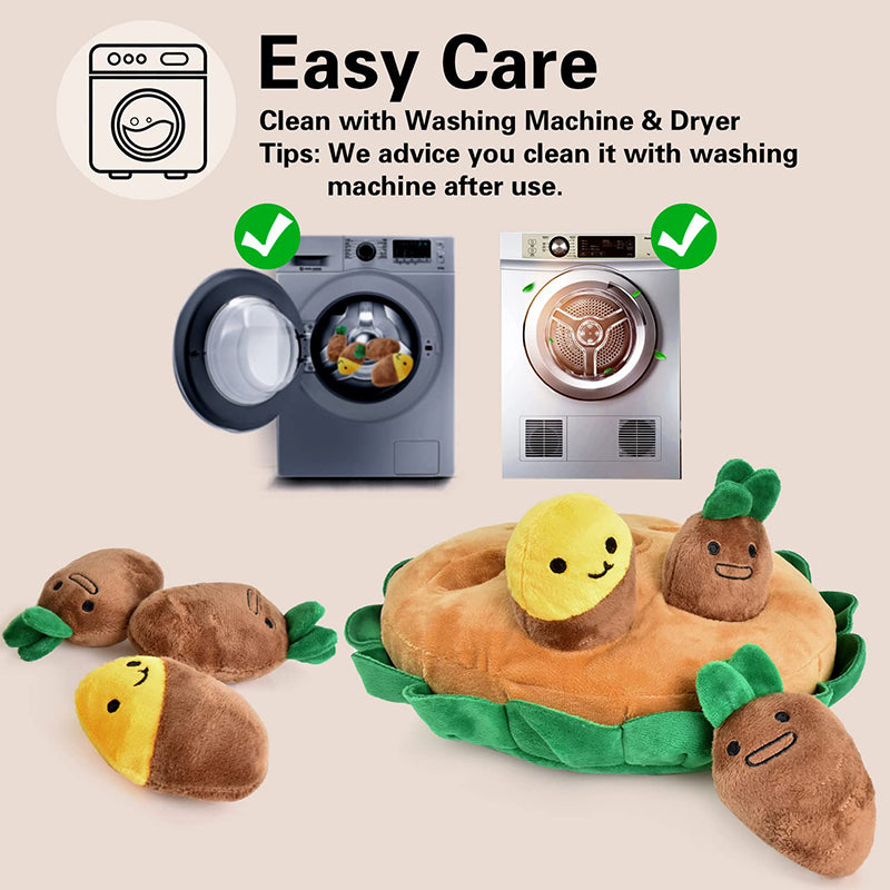 interactive plush dog puzzle toy, view 6 - MRSLM