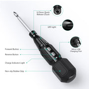 9-in-1 cordless screwdriver set, view 5 - MRSLM