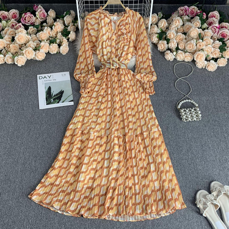 Long chiffon vacation dress, view 6 - MRSLM
